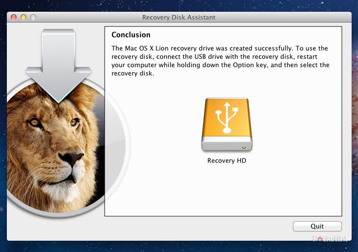 how to create an apple mac os x lion recovery disk image 7