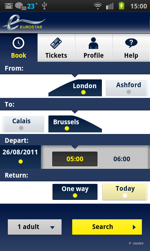 eurostar now calling at android market and iphone app store image 2