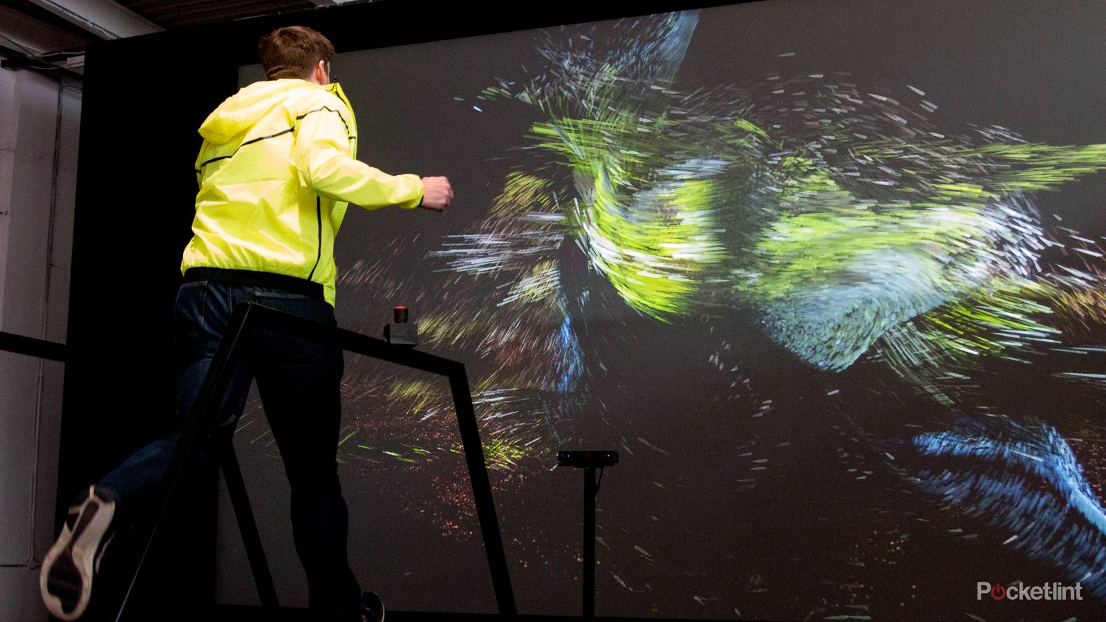 Nike combines a treadmill with a Kinect 2 sensor to create a dramatic ...