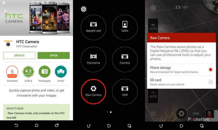 HTC One M9 camera update brings promised raw capture