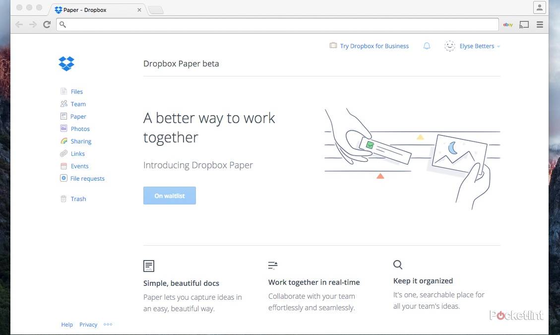 Dropbox Paper is a Google Docs-like text editor that doubles as a chat room