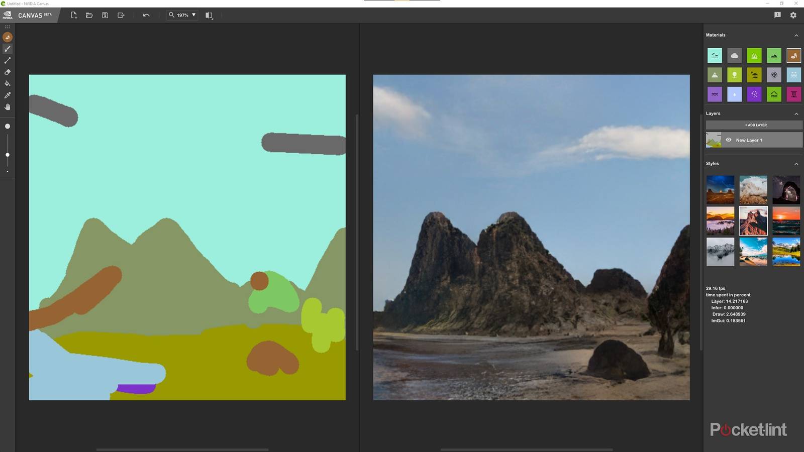 We used Nvidia's AI art tool to create these landscape views