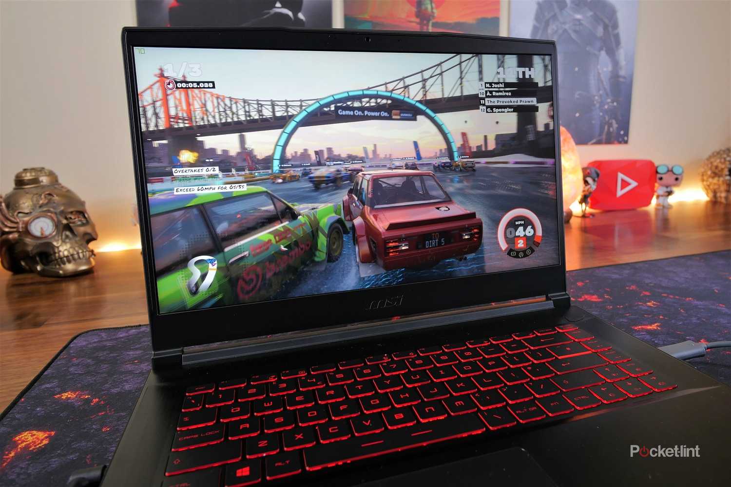 MSI GF65 Thin gaming laptop gaming mode photo 1