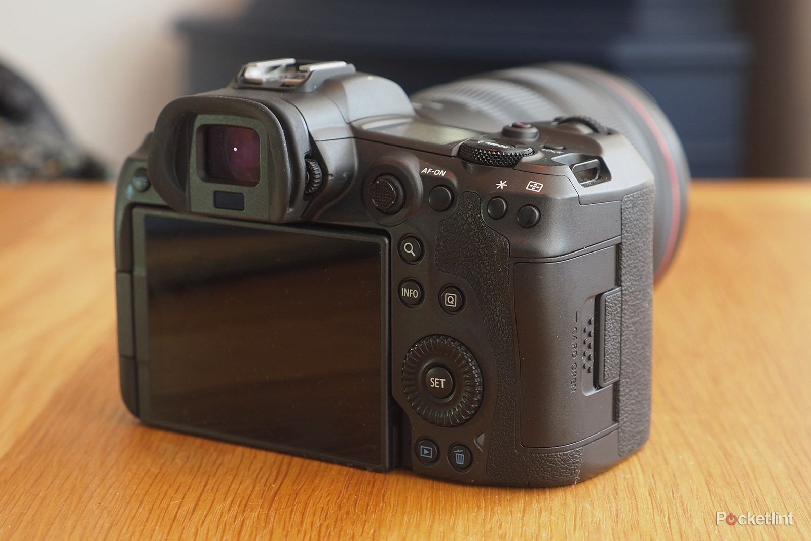 Canon EOS R5 camera from the rear