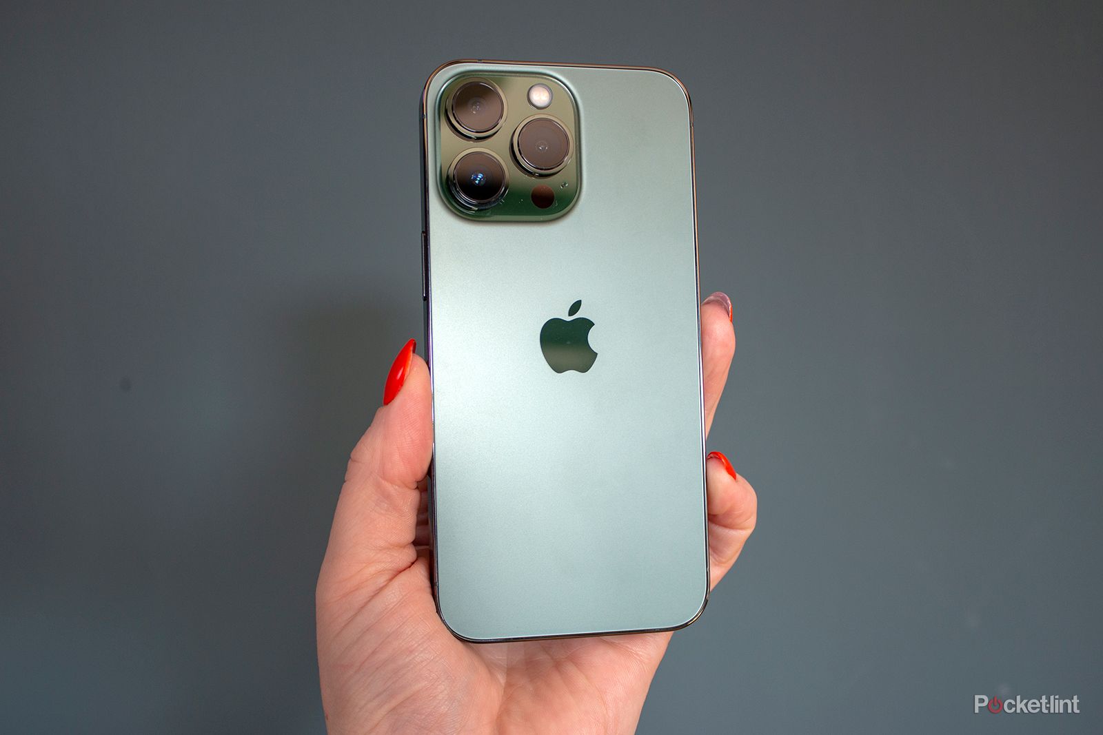 This is what the Alpine Green iPhone 13 Pro looks like
