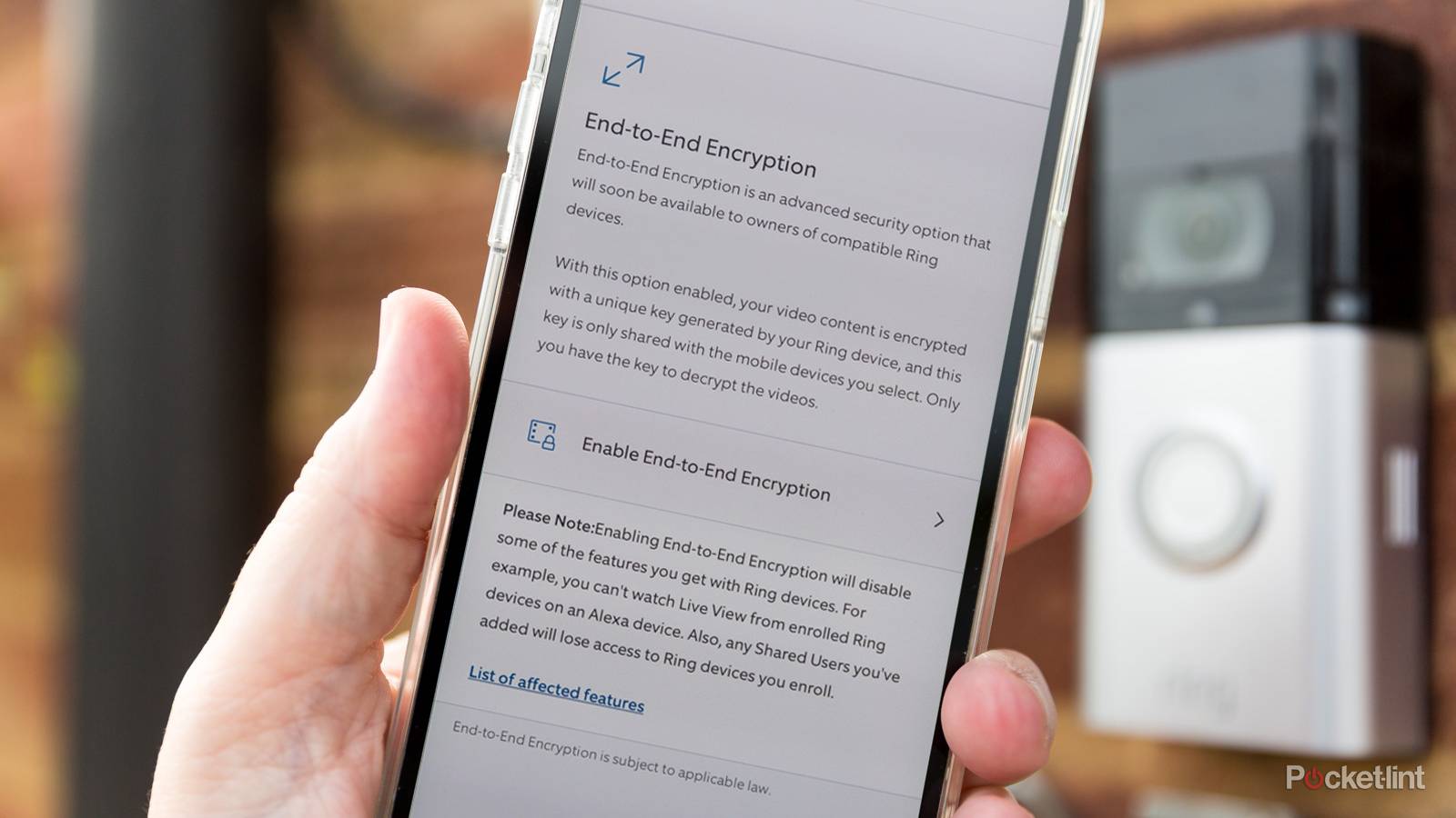 Ring adding end-to-end video encryption to battery devices
