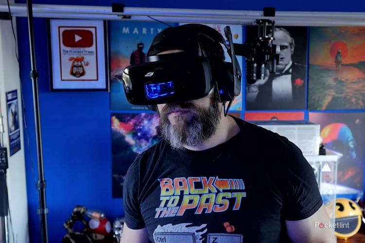 Varjo Aero VR headset in action 