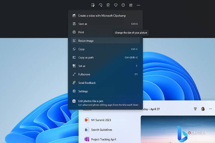 How to easily resize or crop an image in Windows