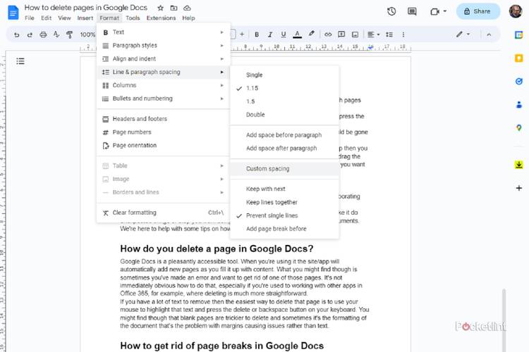 How to delete a page in Google Docs and other useful tips