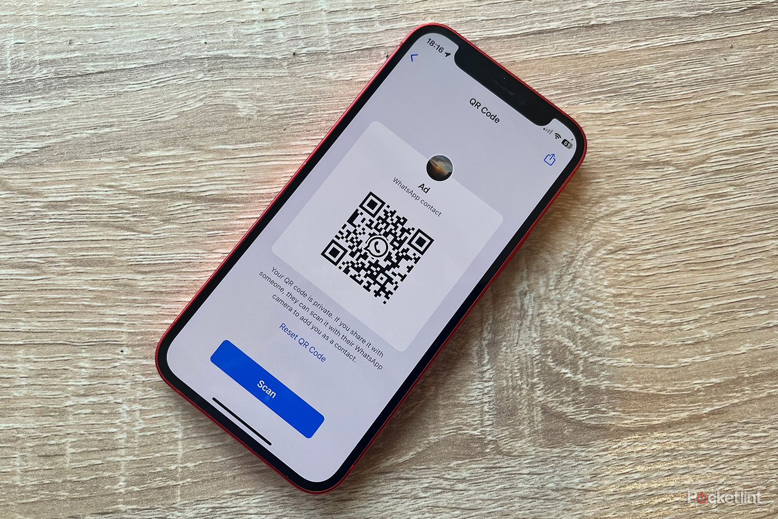 whatsapp qr code on iphone 12 mini