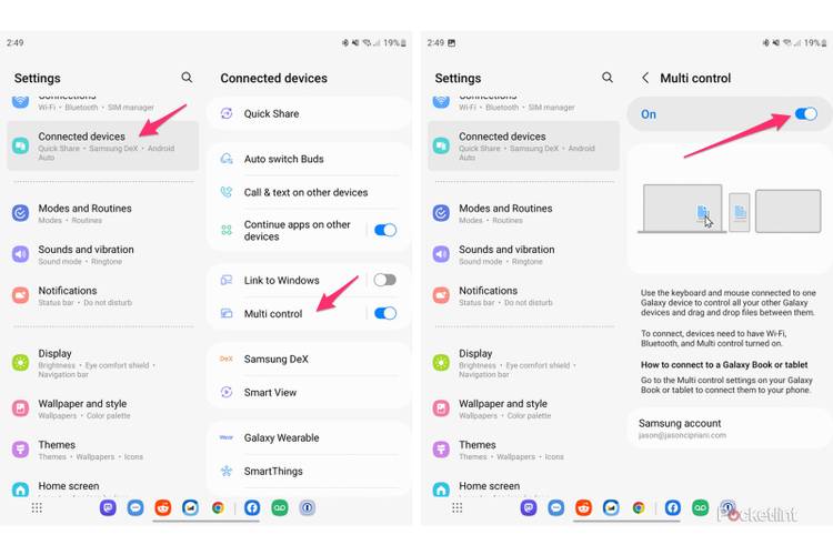 How to control your Galaxy phone from your laptop using Samsung's Multi ...