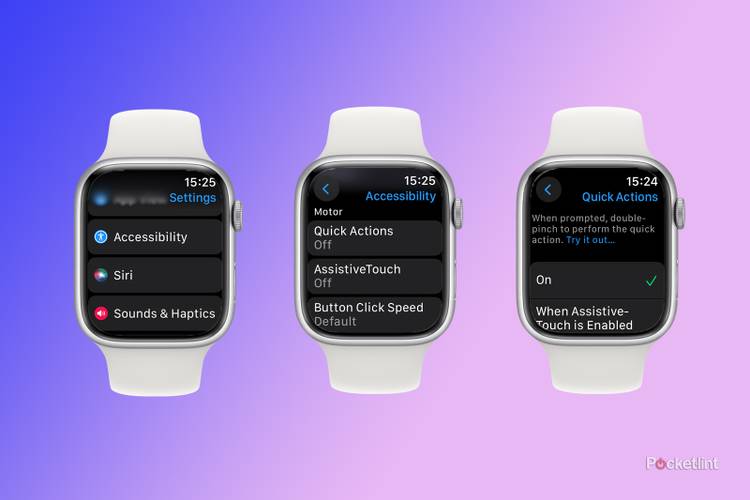Apple Watch accessibility settings AssistiveTouch Quick Actions screenshot