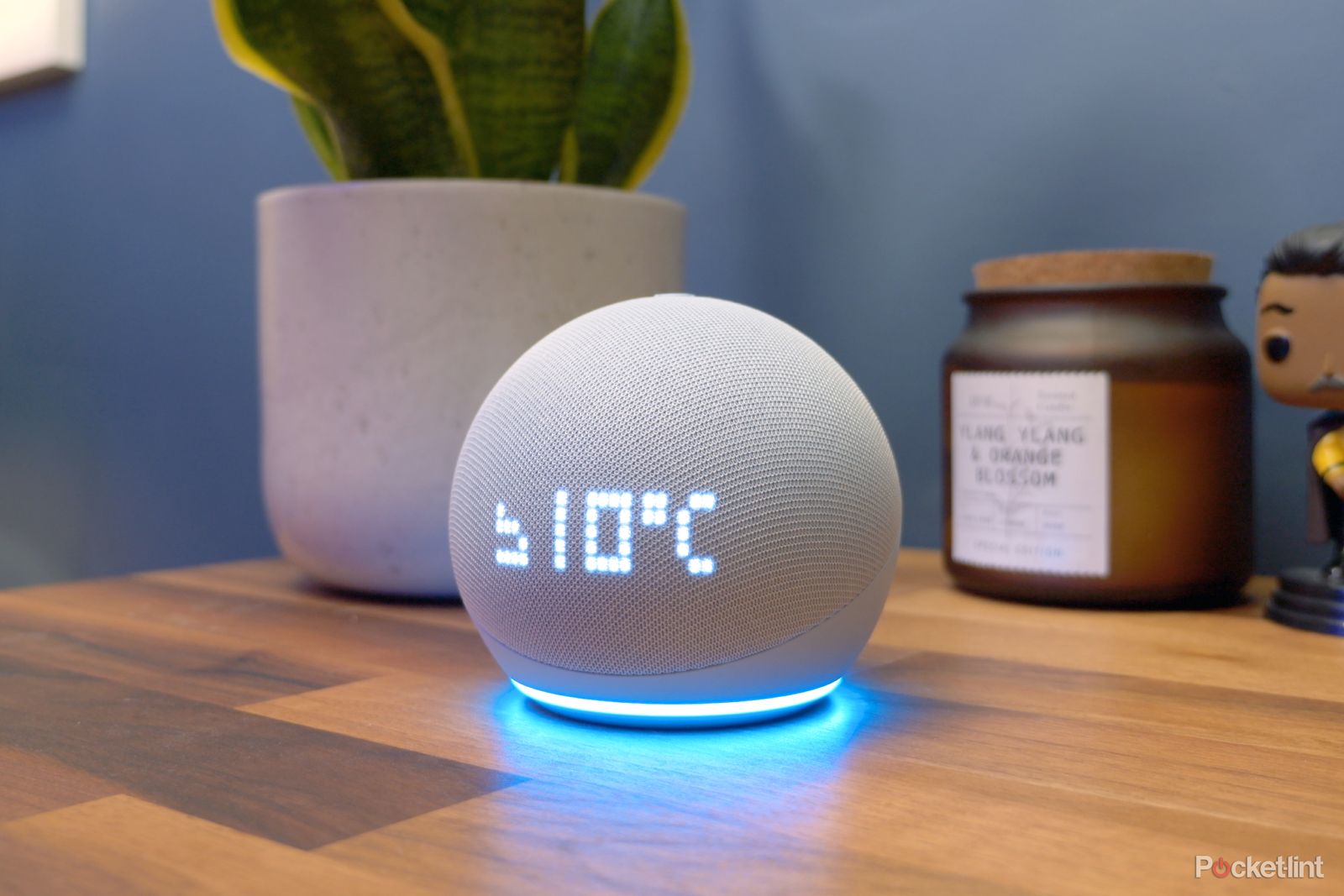 Echo dot with clock - weather 10c