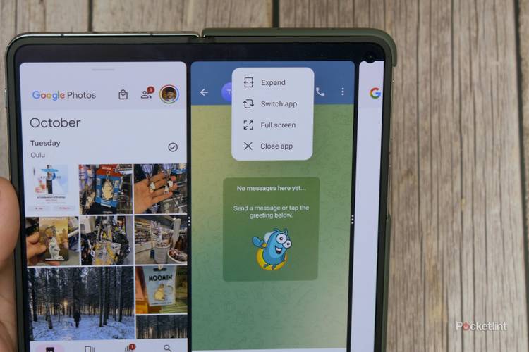 Open Split Between How multitasking works on the OnePlus Open