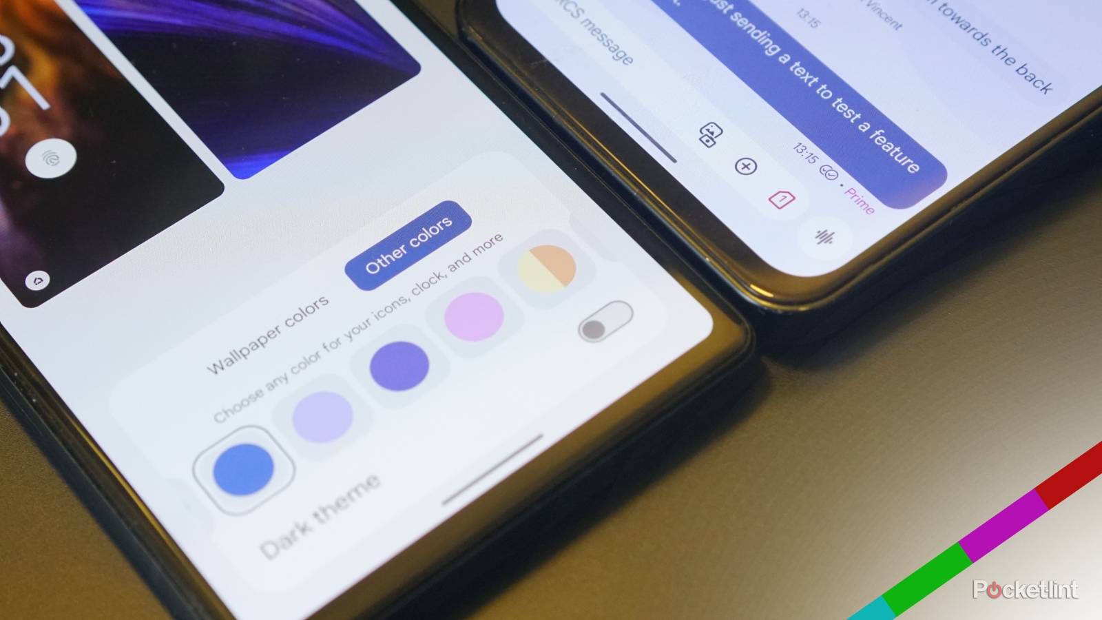 How to change the color of text bubbles on Android