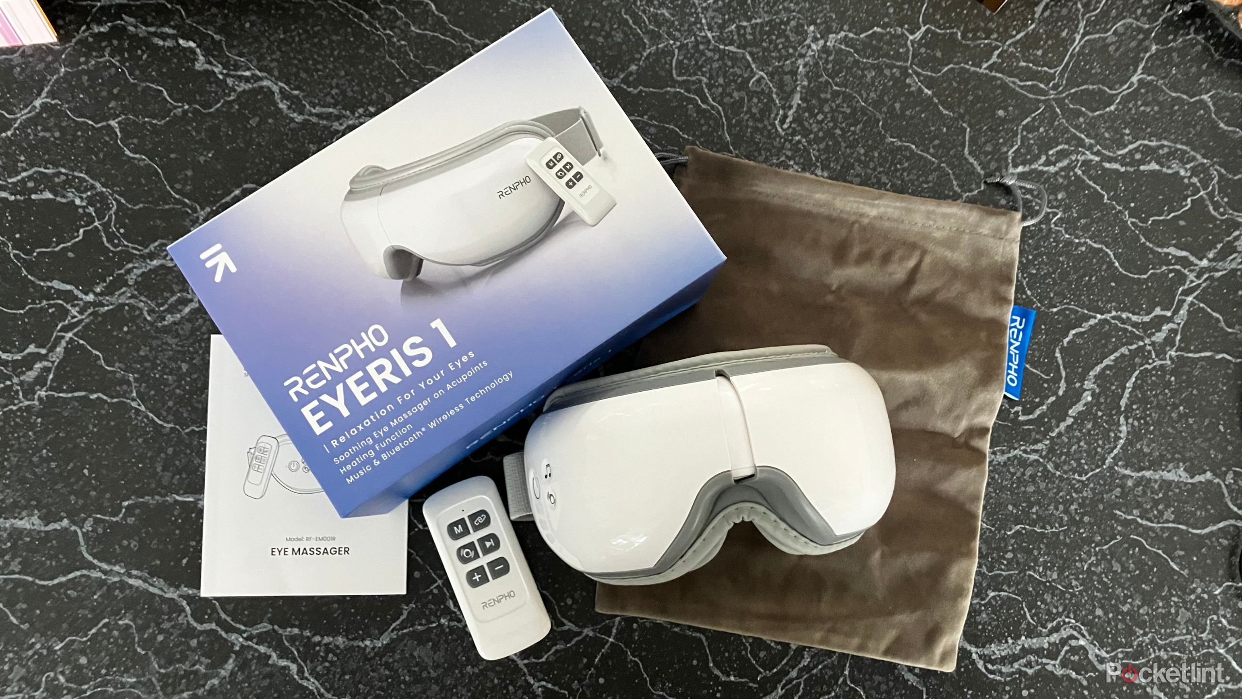 renpho eye massager with heat and vibration Luyao Vibration Massage LED Light Shark-shaped Manual Handheld Massager main image 1