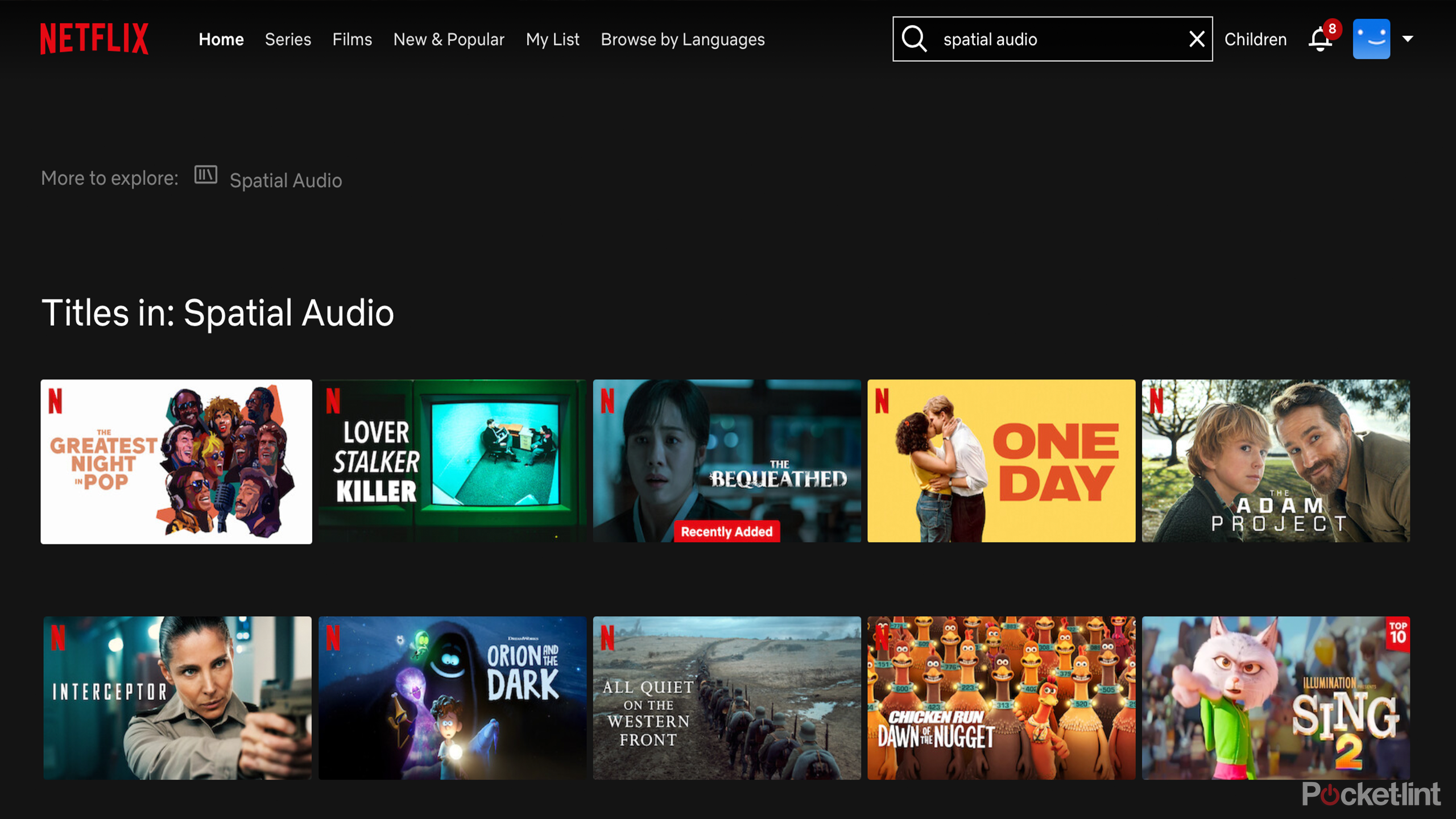 titles available in spatial audio on netflix