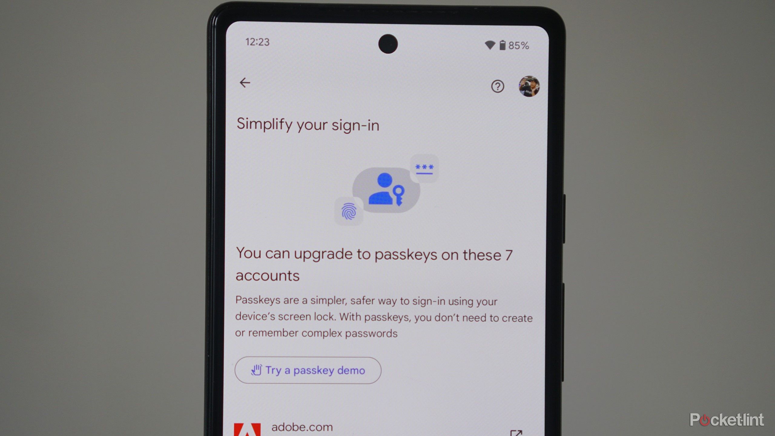 How to set up passkeys with Google Password Manager