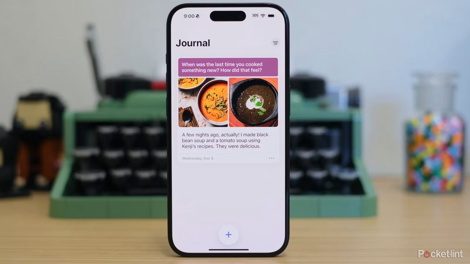 Main screen of Journal app iOS 17