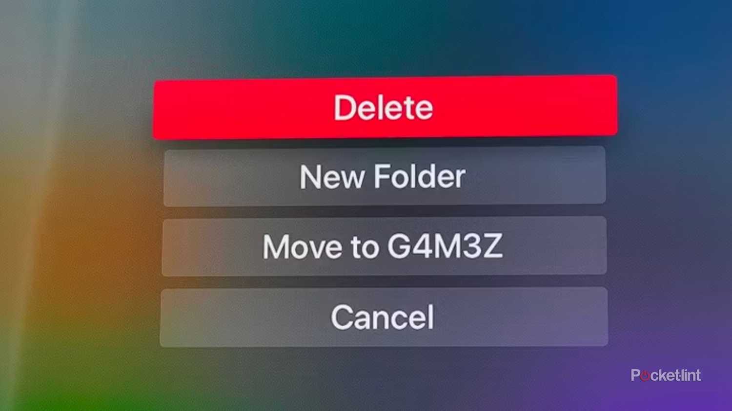 Re-organizing Apple TV apps