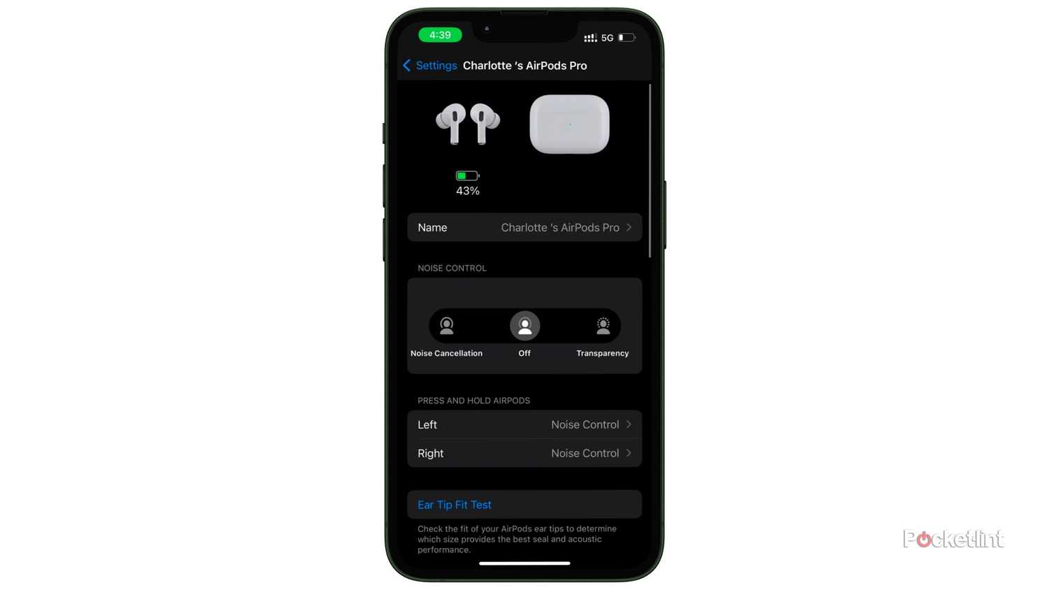 How to change AirPods settings from an iPhone