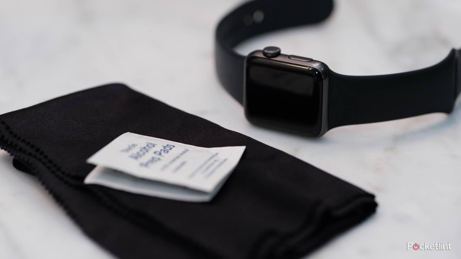 fitness tracker optical sensor clean microfiber cloth example
