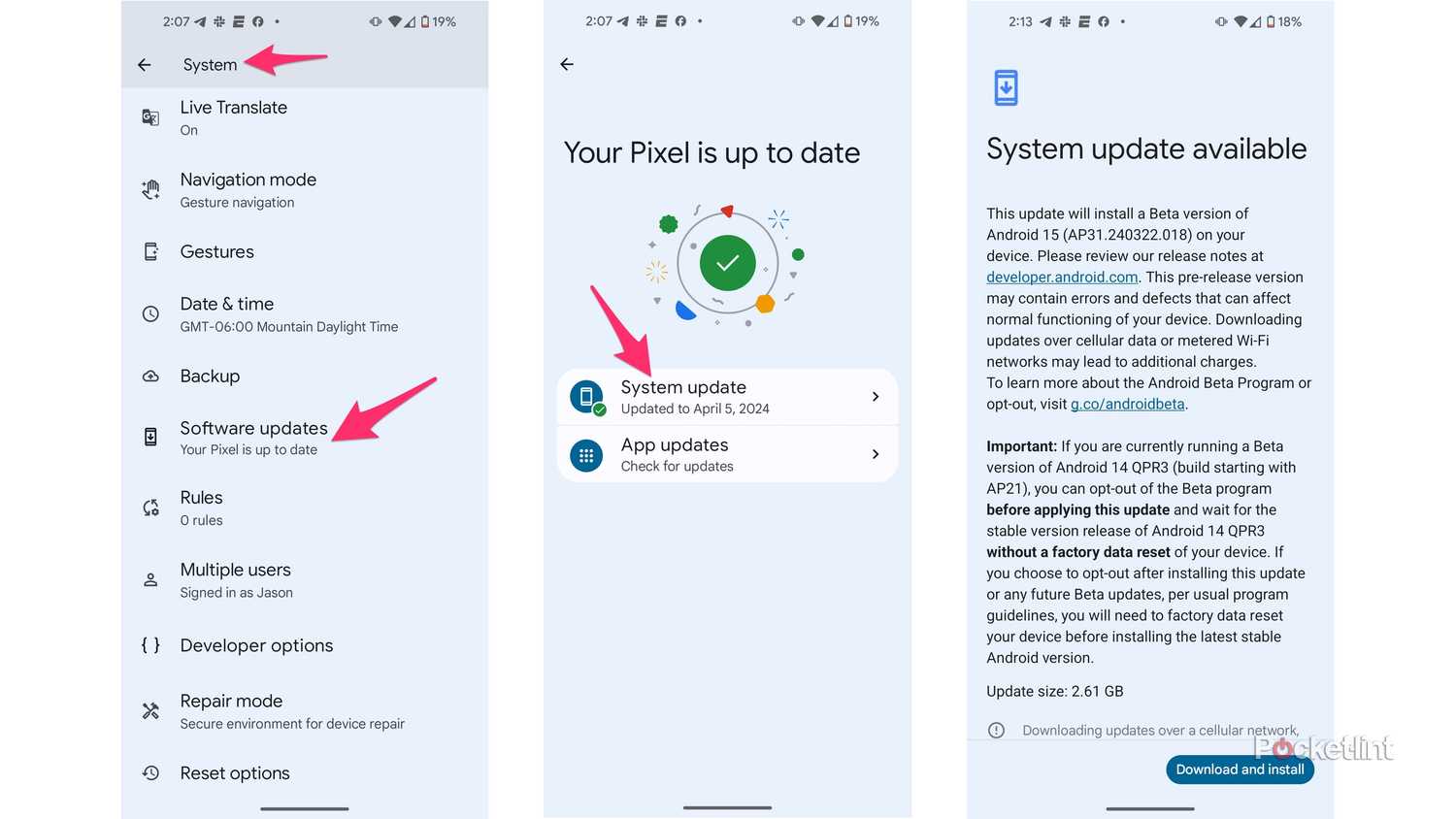 How to install the Android 15 public beta
