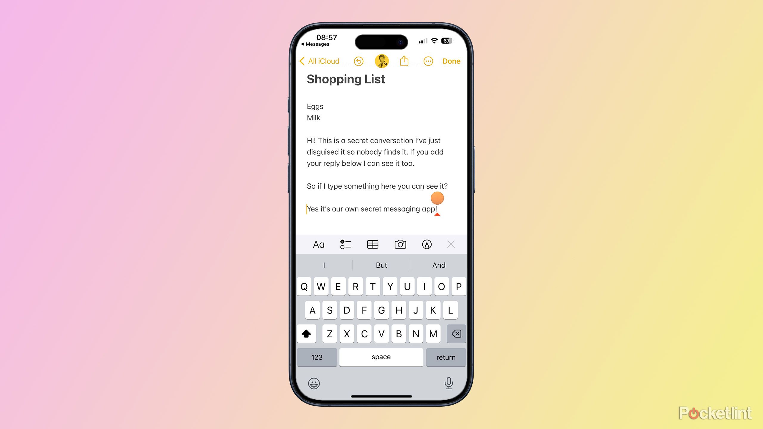 How to use Apple Notes to have secret conversations
