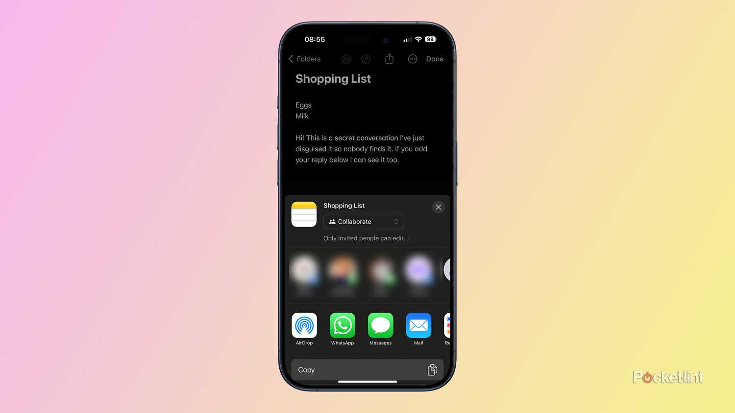 How to use Apple Notes to have secret conversations