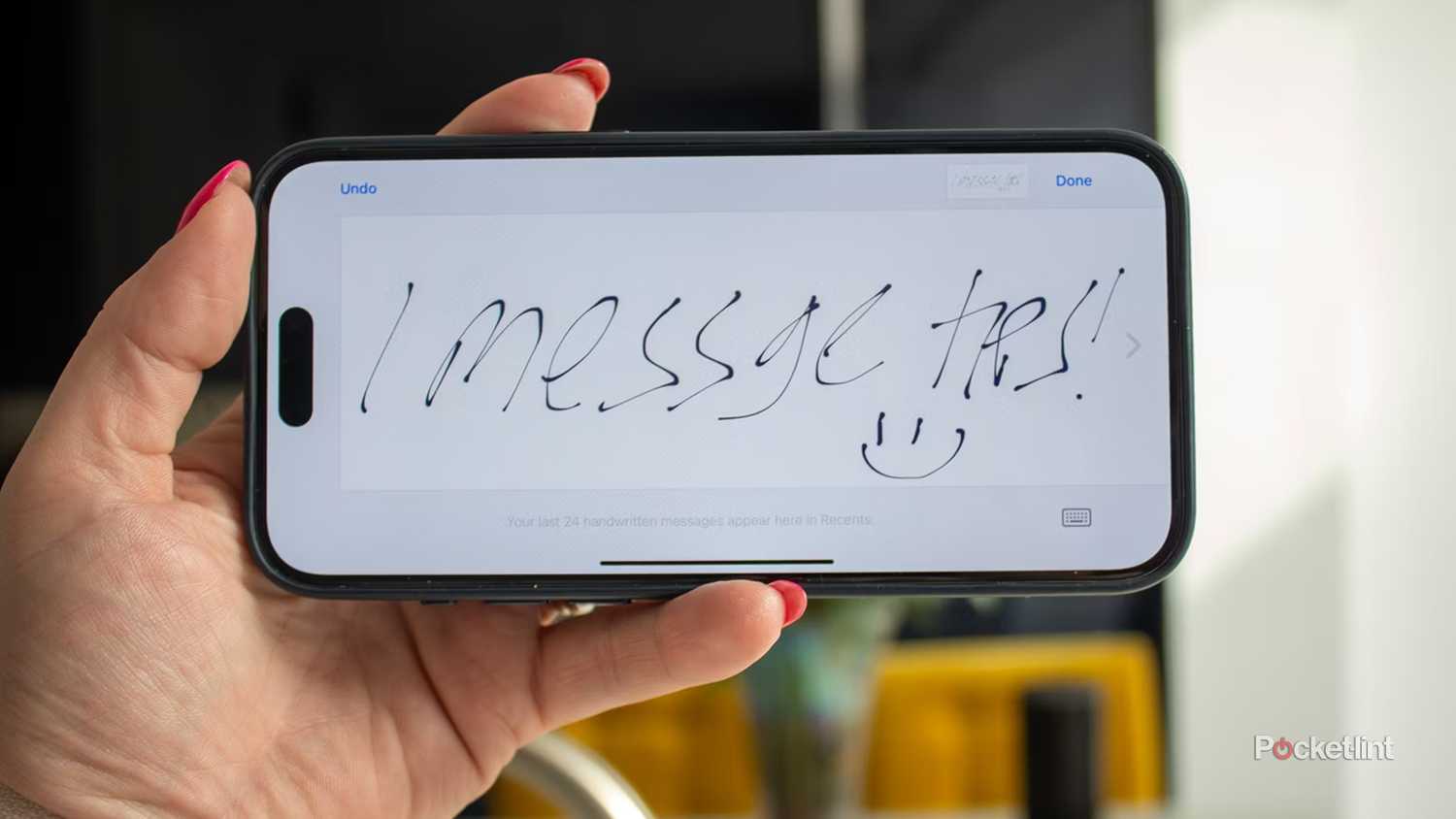 Creating art on iPhone to send to friends. 