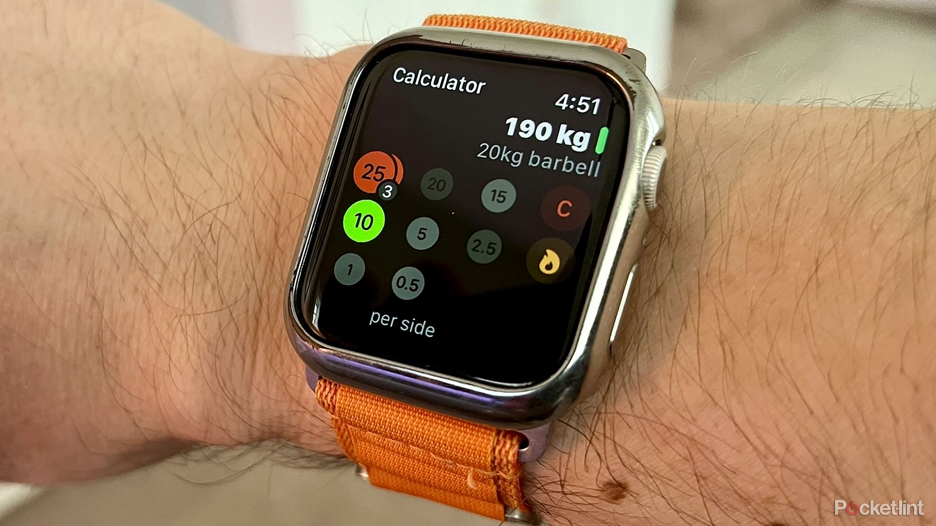 The Plates app on an Apple Watch Series 6.