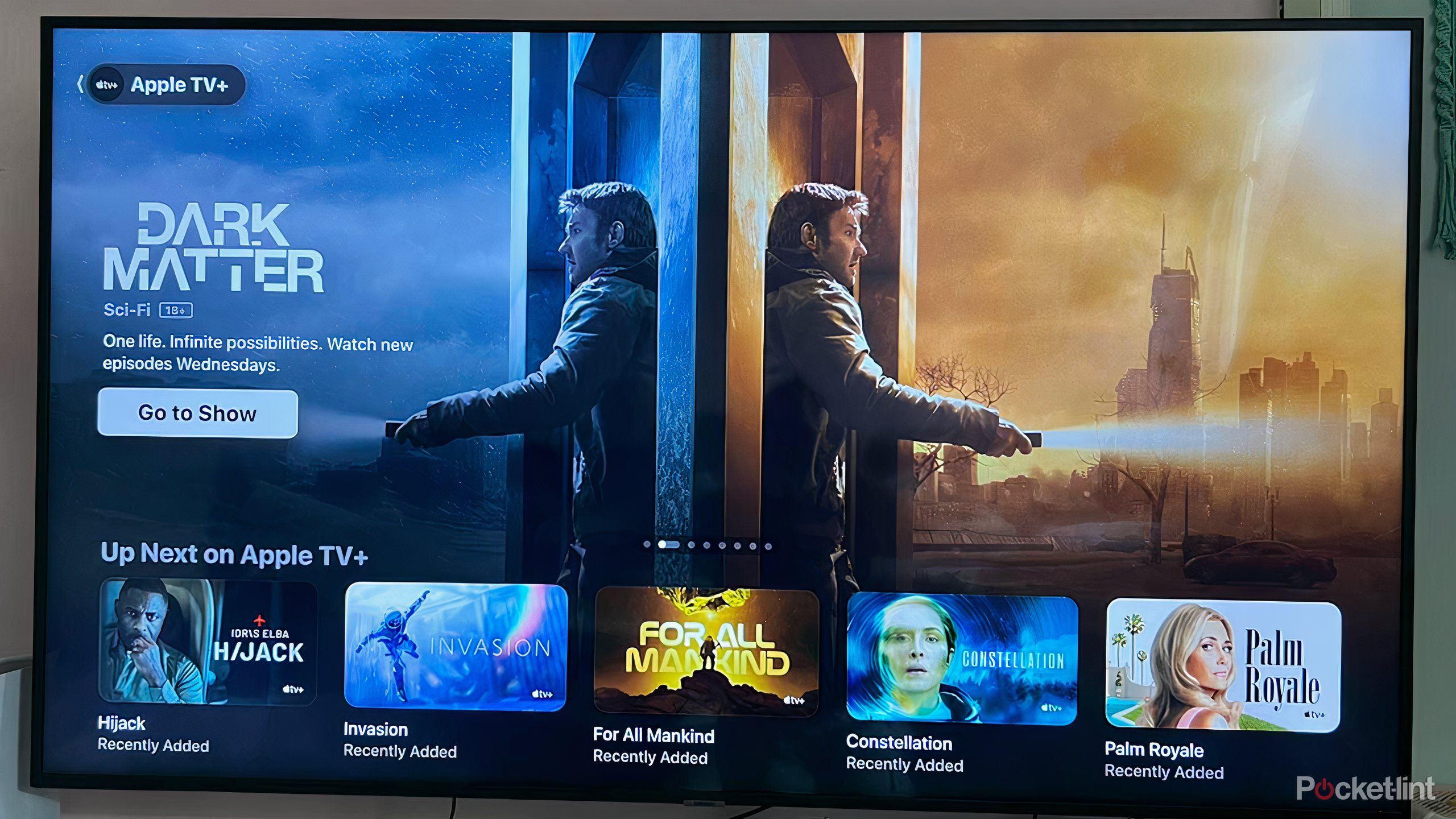 Apple TV Plus Showing Dark Matter preview on Samsung TV