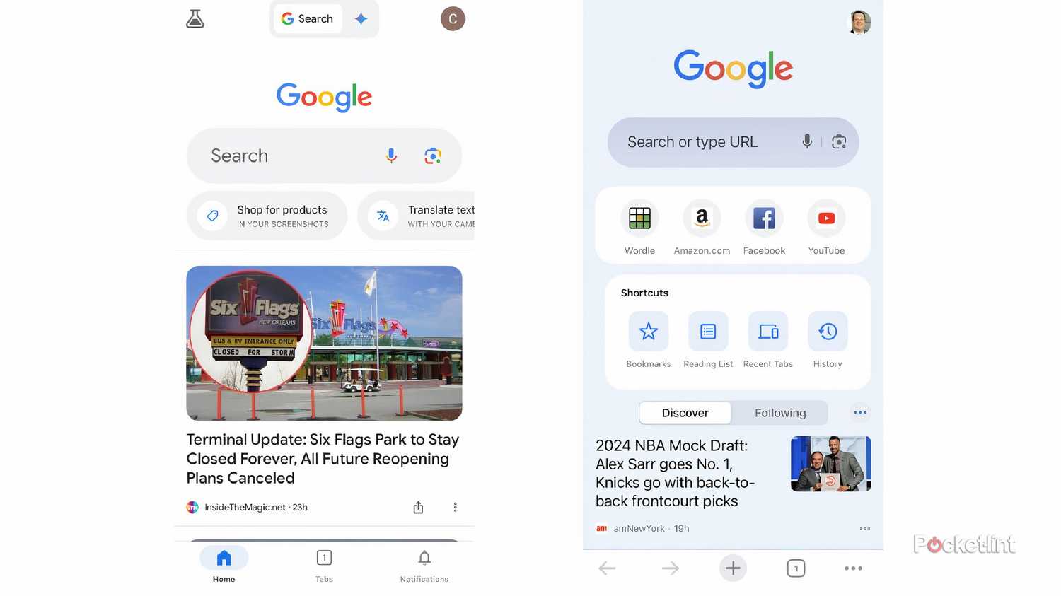 Chrome vs. Google app: What's the difference?