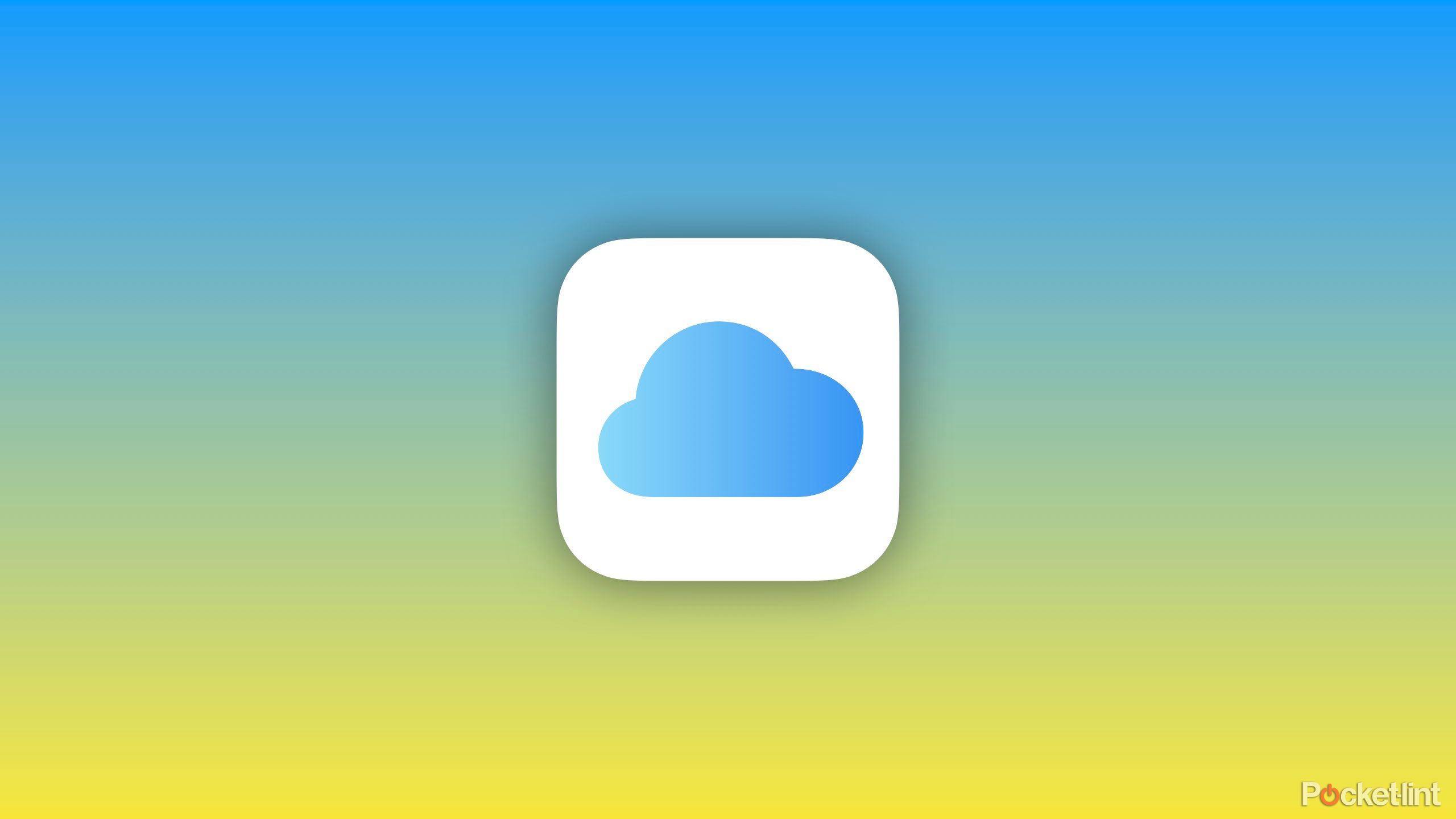 iCloud Icon on a gradient background