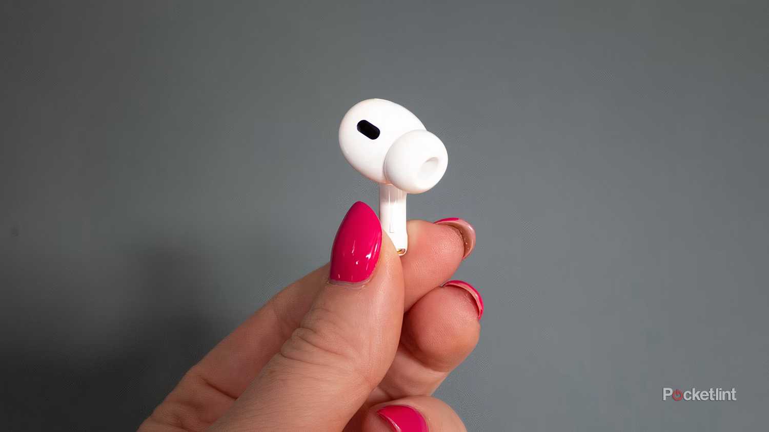 The front of the AirPods Pro earbud.