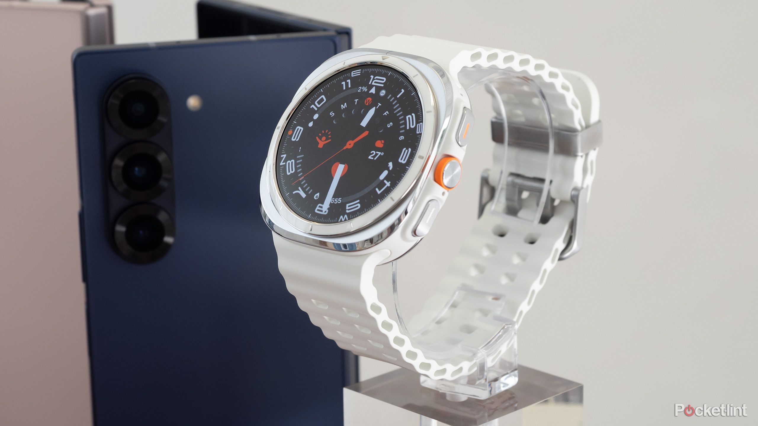 Samsung's white Galaxy Watch Ultra