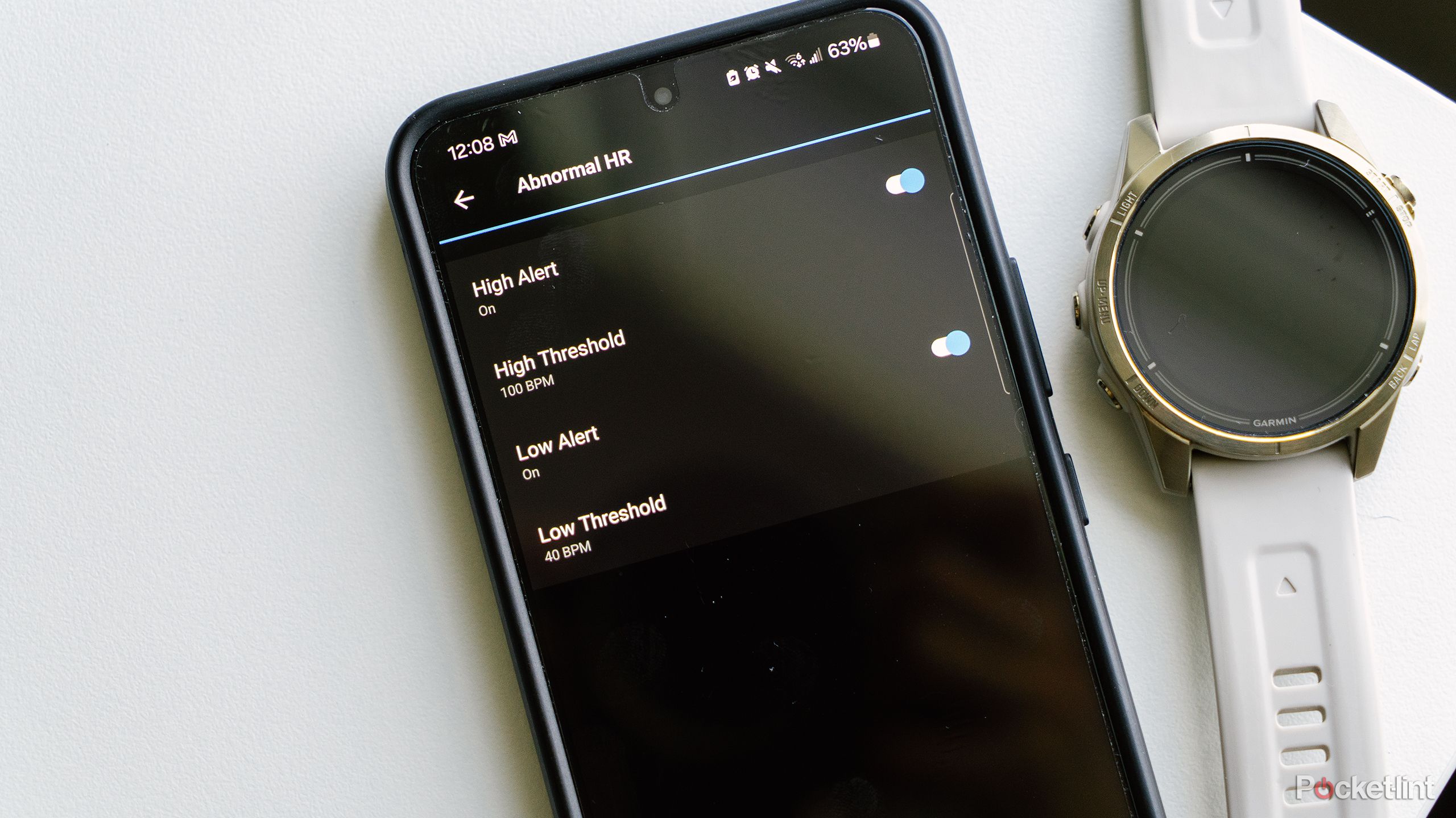 How to turn on abnormal heart rate alerts on a Garmin device
