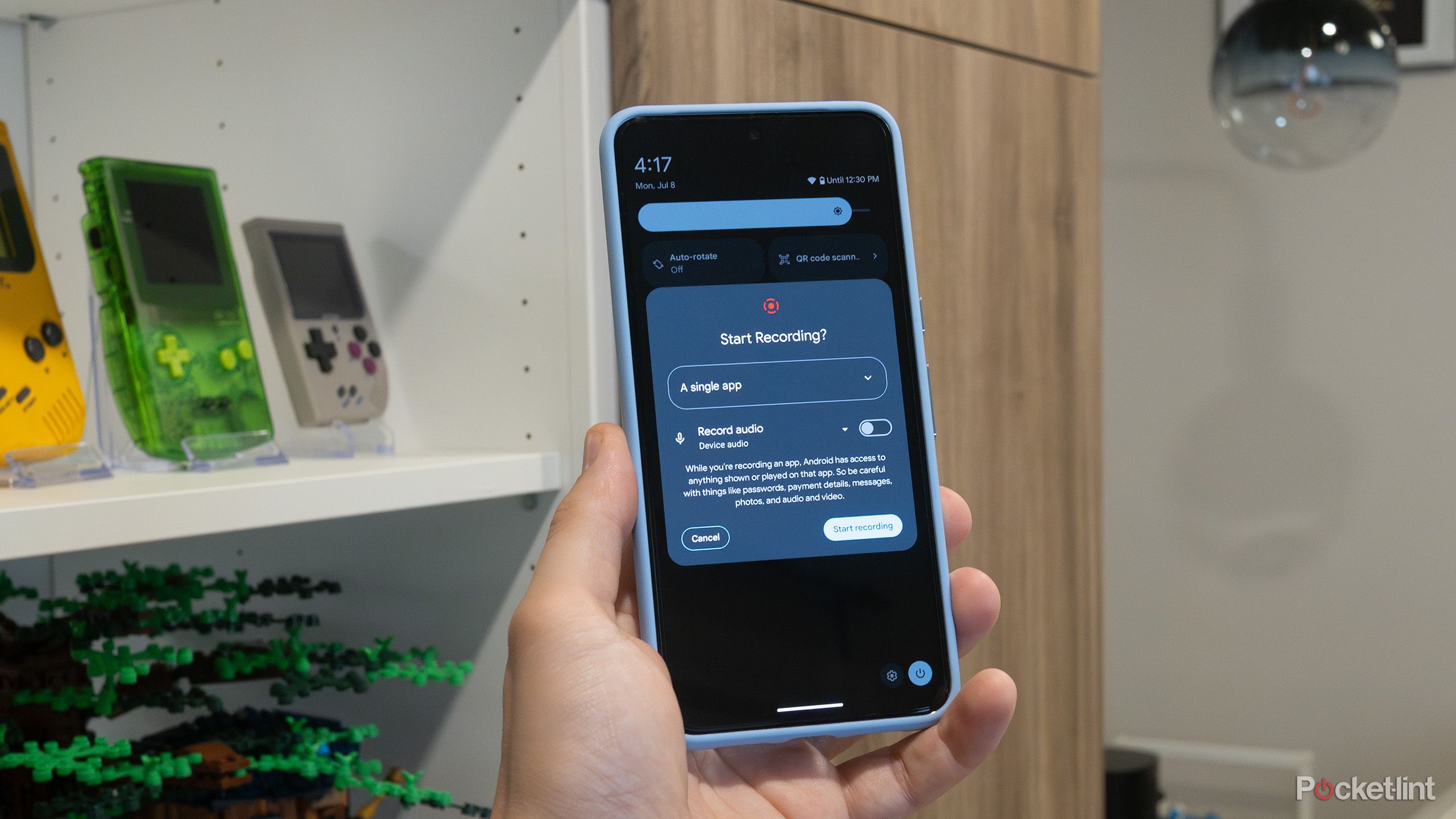 Screen recording with the Pixel 8 Pro 