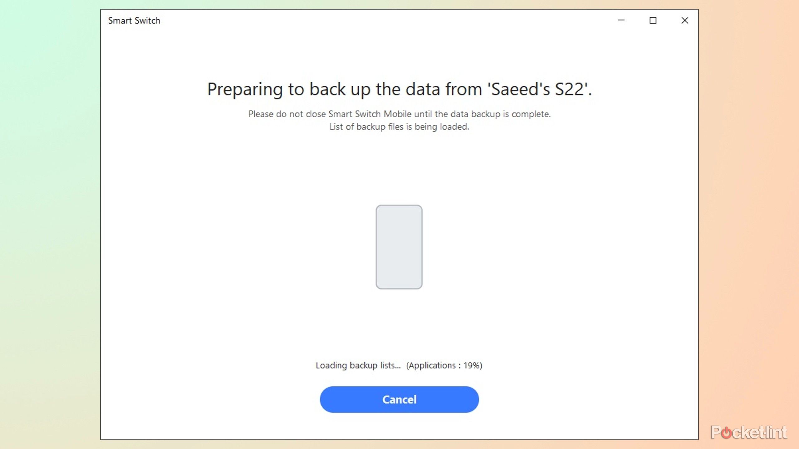 How to backup a Samsung Galaxy phone