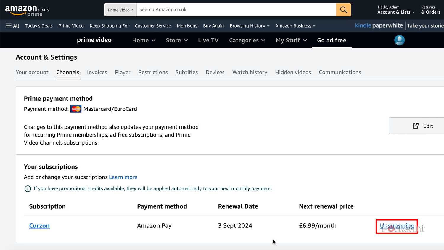Prime Subscription Alert How to cancel Amazon Prime Video channel and app subscriptions