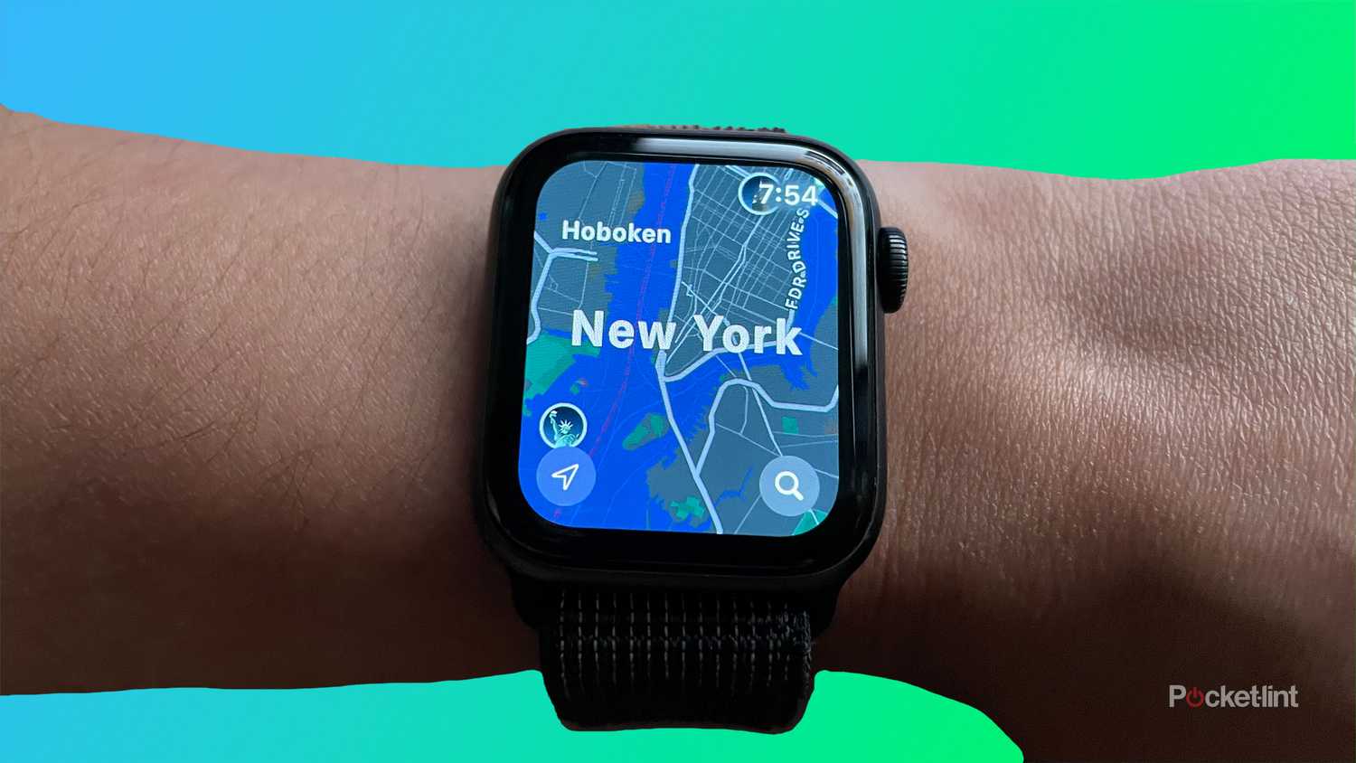 Apple Maps on an Apple Watch.
