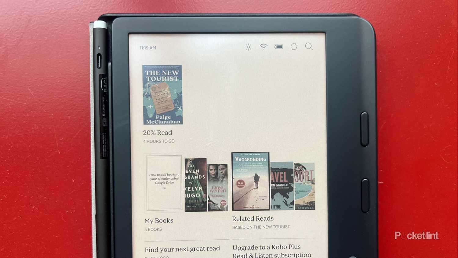 kobo libra home page