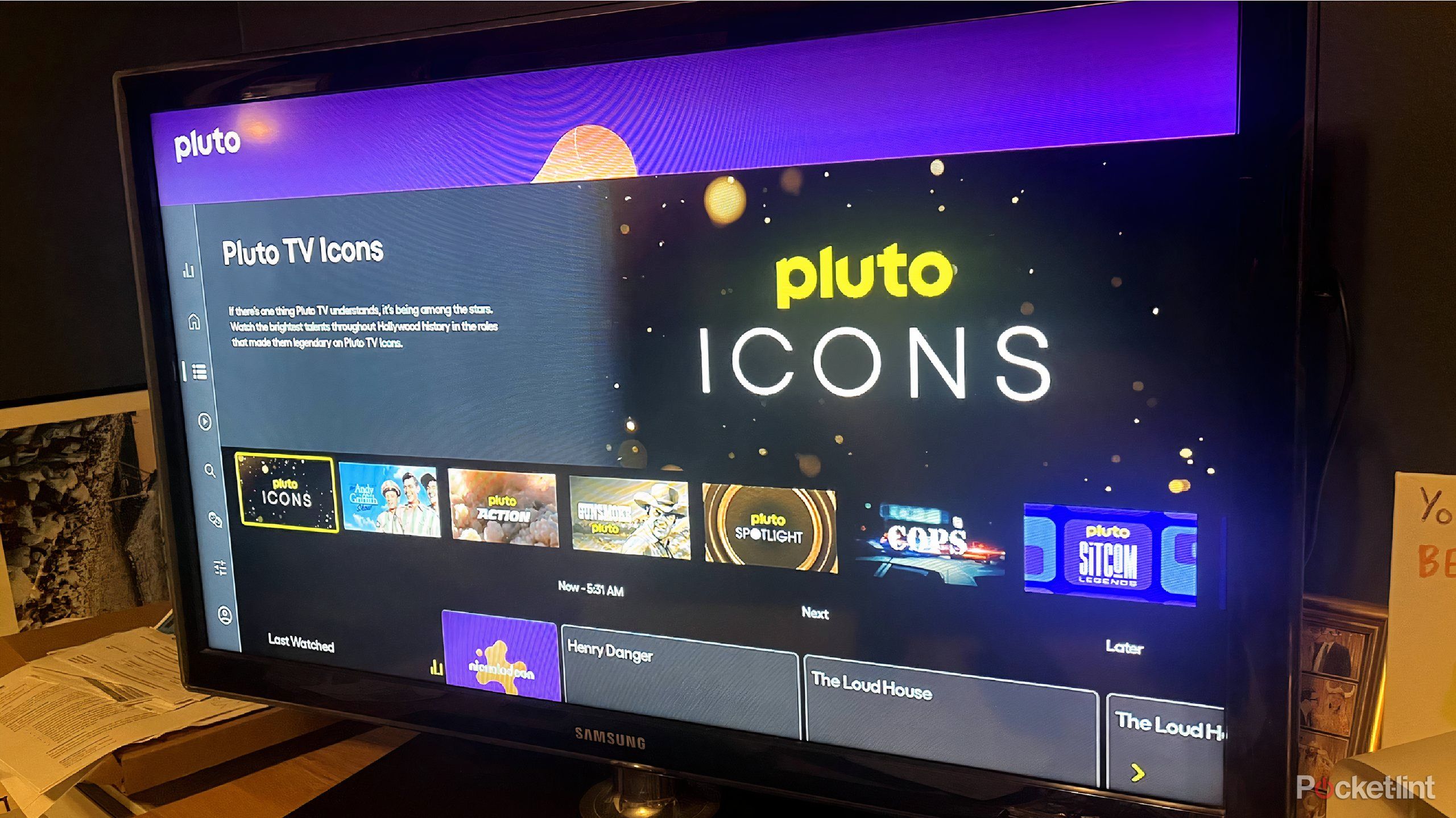 pluto TV home screen