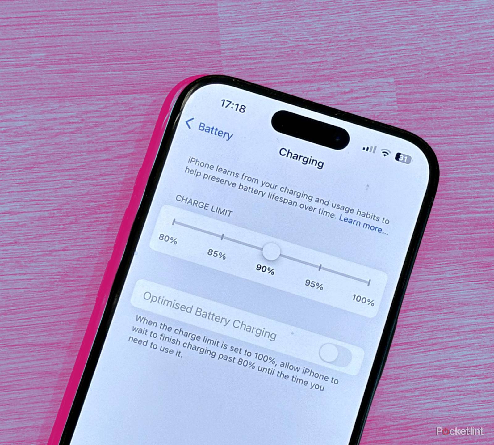 Clean Energy Charging Notification Iphone Optimized Battery