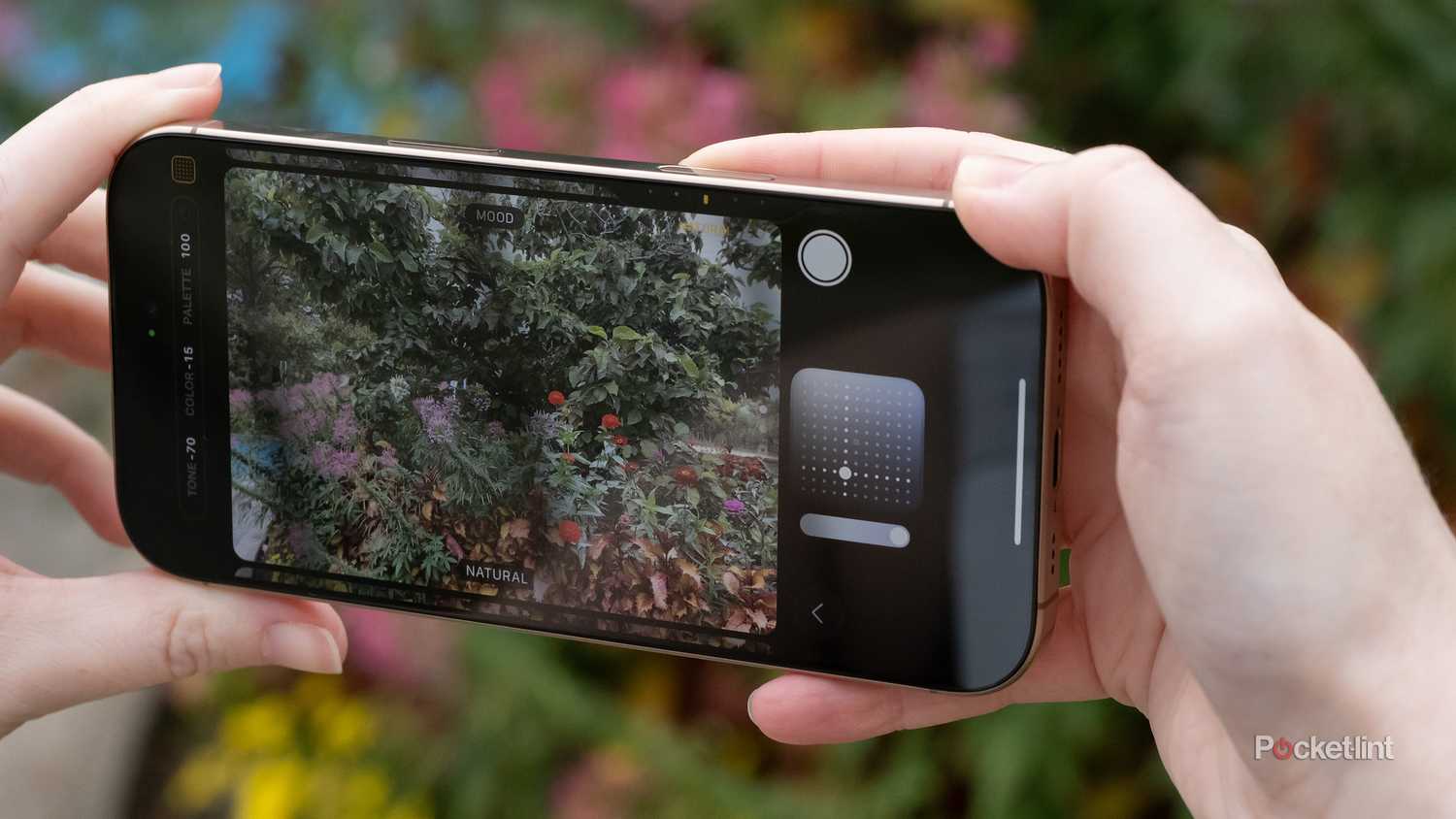 The iPhone 16 Pro's camera app.