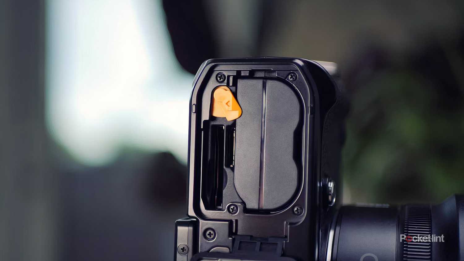 The battery door of the Nikon Zf