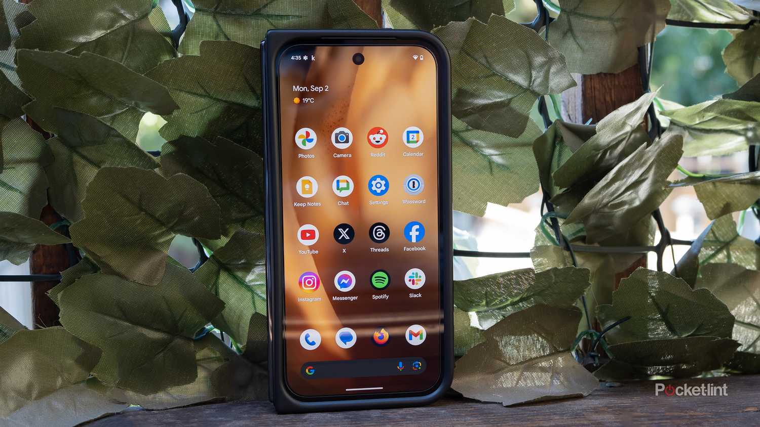 The Pixel 9 Pro Fold's cover screen. 