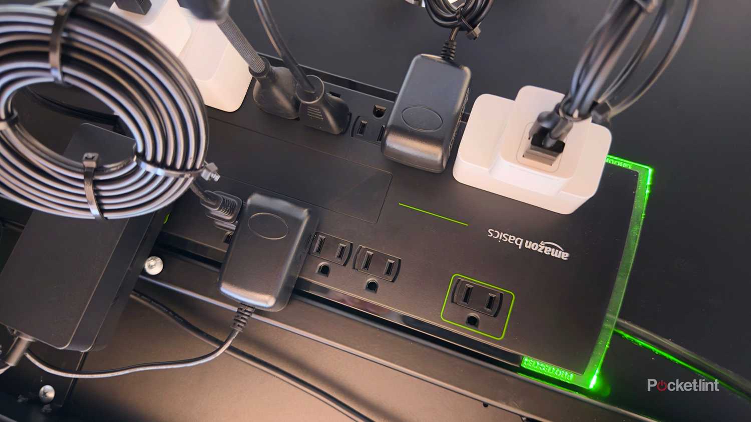 The Amazon Basics Surge Protector.