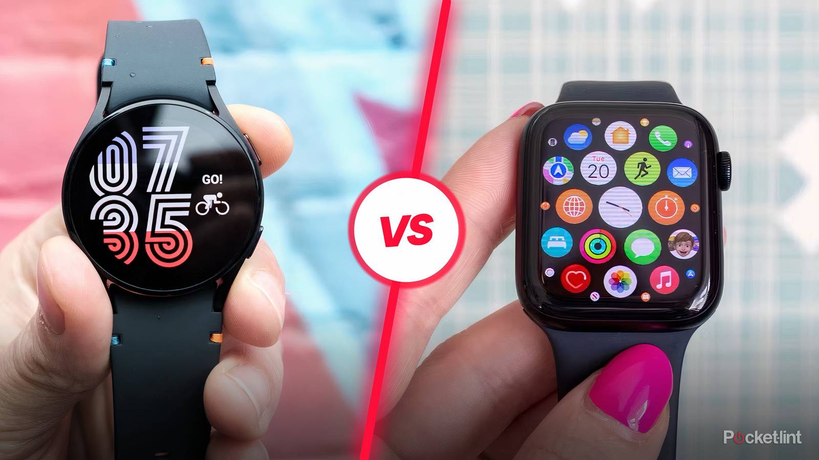 Watch Ultra Galaxy Watch Versus Apple Watch Apple Watch Texting On