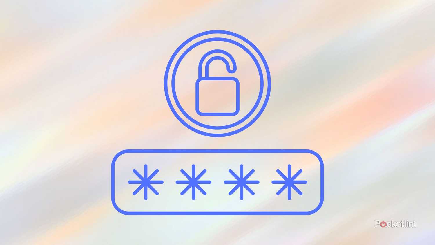 A lock and passcode rendering. 